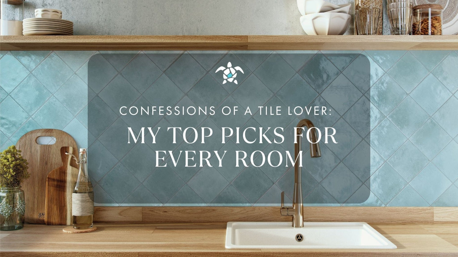 emerald glossy porcelain, turquoise glass tile, matte gray-blue glass, pastel mosaic wall, colorful tile collection