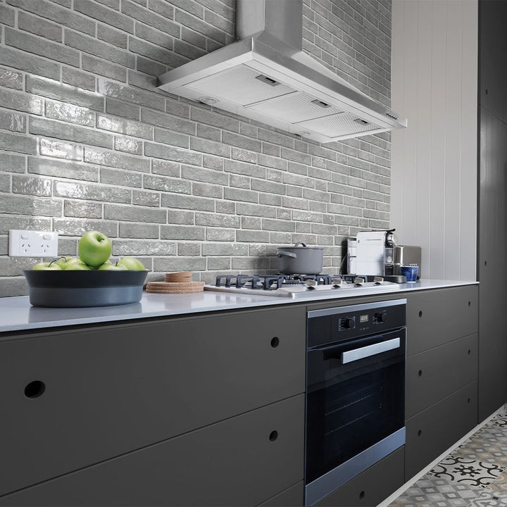 A closer look at Gray Tile Backsplash For Kitchen Sink Area