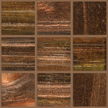 270 Copper Blast, 3/4" x 3/4" - Glass Tile