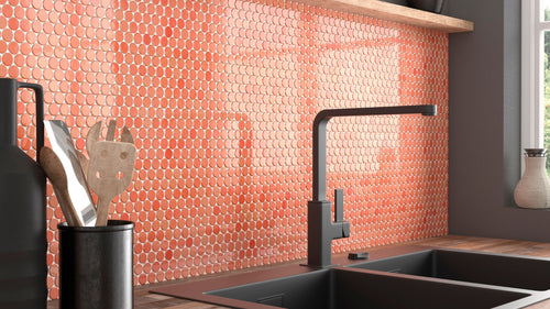 AquaBlu Coral Glass Tile