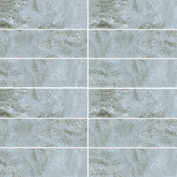 Aqua, 6" x 20" Pool Tile | ESTWAVEAQUA620 | Aquatica Porcelain Pool Tile