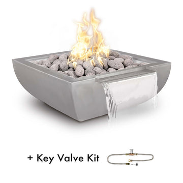 Avalon Stainless Steel Fire and Water Bowl with key valve kit, Wide Spill | The Outdoor Plus