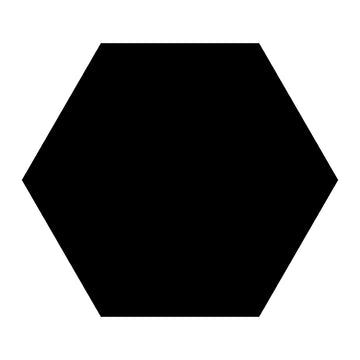Basic Black, Hexagon Porcelain Tile | Floor & Wall Tile by IWT Tesoro