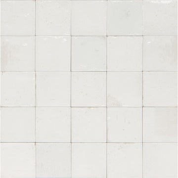 Bianco Glossy, 4" x 4" | EMCGLEEBIAN44 | Aquatica Porcelain Pool Tile