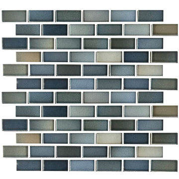 Captain Blue, 7/8" x 1-7/8" | GLASSTEL-13 | Fujiwa Porcelain Pool Tile