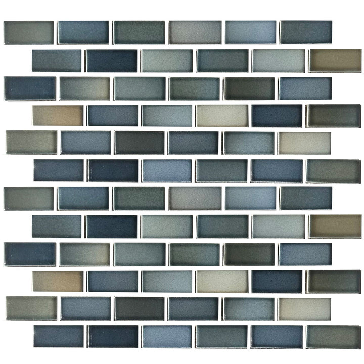 Captain Blue, 7/8" x 1-7/8" | GLASSTEL-13 | Fujiwa Porcelain Pool Tile