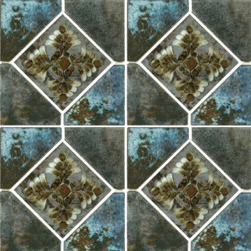 Cotto, 6" x 6" Deco | JOYA-504 | Fujiwa Porcelain Pool Tile