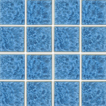Crystal Blue, 3" x 3" | TITAN-331 | Fujiwa Porcelain Pool Tile
