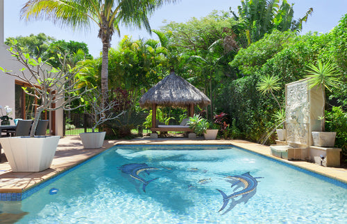 Custom Mosaic Pool Mosaics