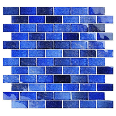 Deep Sea, 1" x 2" Glass Tile | CW812B4 | Artistry in Mosaics