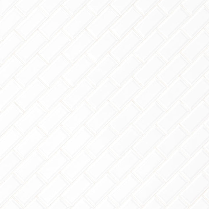 Domino Beveled White, 2" x 4" | Porcelain Kitchen & Bath Tile by MSI