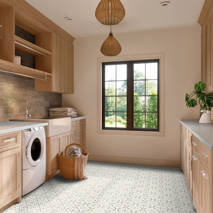 Elora, 8" x 8" Porcelain Tile | NZARELO8X8 | Patterned Tile by MSI