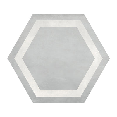Ice Frame, Hexagon Porcelain Tile | ANAFORMICEFRHEX | IWT Deco Tile