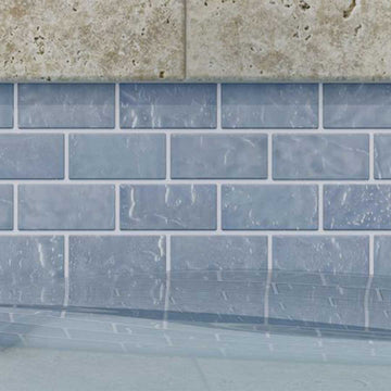 Glacial Seas, 1" x 2" - Glass Tile by Anthology