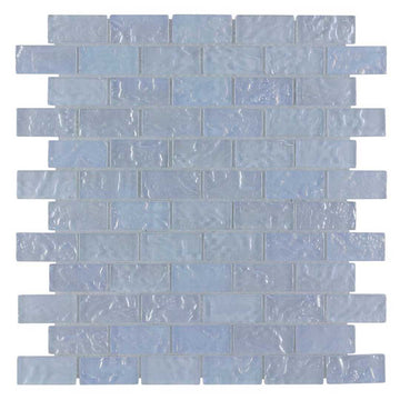 Glacial Seas, 1" x 2" - Glass Tile by Anthology