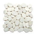 Glacier White - Shaved Pebble Tile