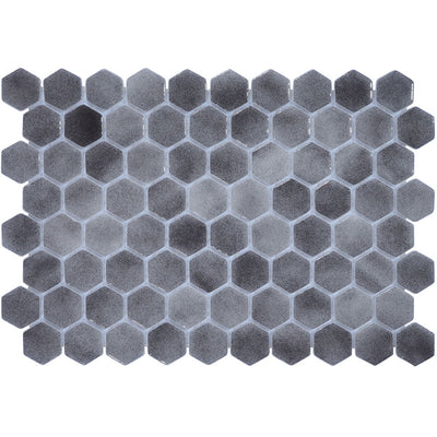 Abyss, Hexagon Mosaic Glass Tile | Pools, Spas, Kitchens, and More