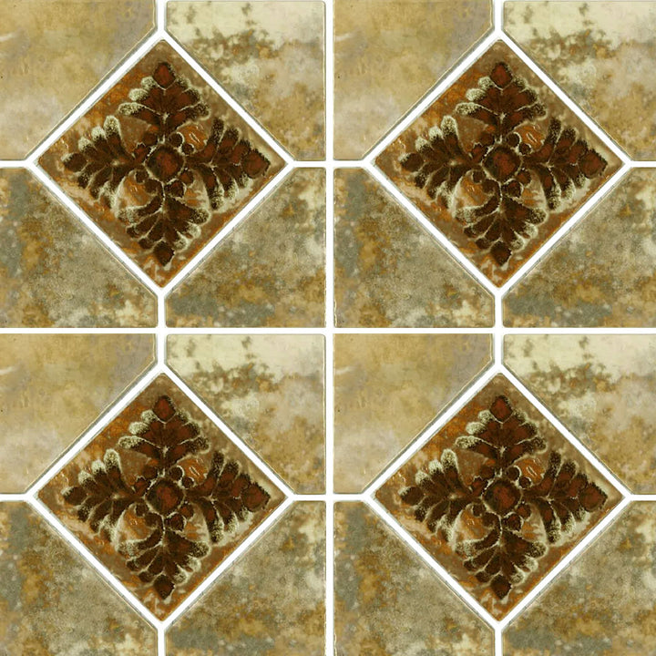 JOYA-503 - Fujiwa Gold, 6" x 6" Deco - Porcelain Pool Tile