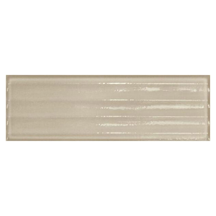 Taupe Fluted, 4" x 12" Porcelain Tile | Floor & Wall Tile by IWT