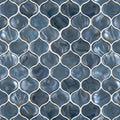 Blue Shimmer, Arabesque - Glass Tile
