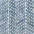 Blue Shimmer Chevron - Glass Tile
