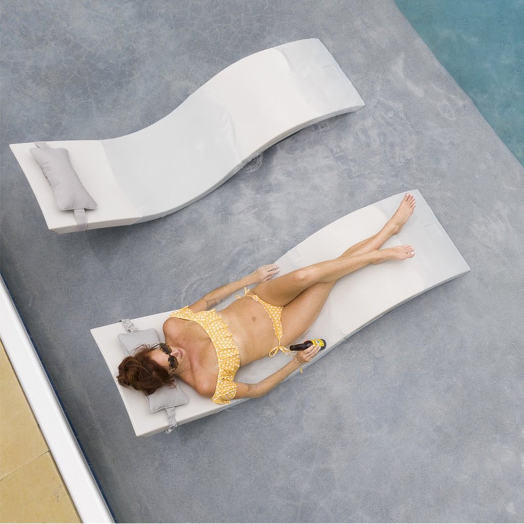 Signature Headrest Pillow Ledge Lounger Pool Accessories AquaBlu