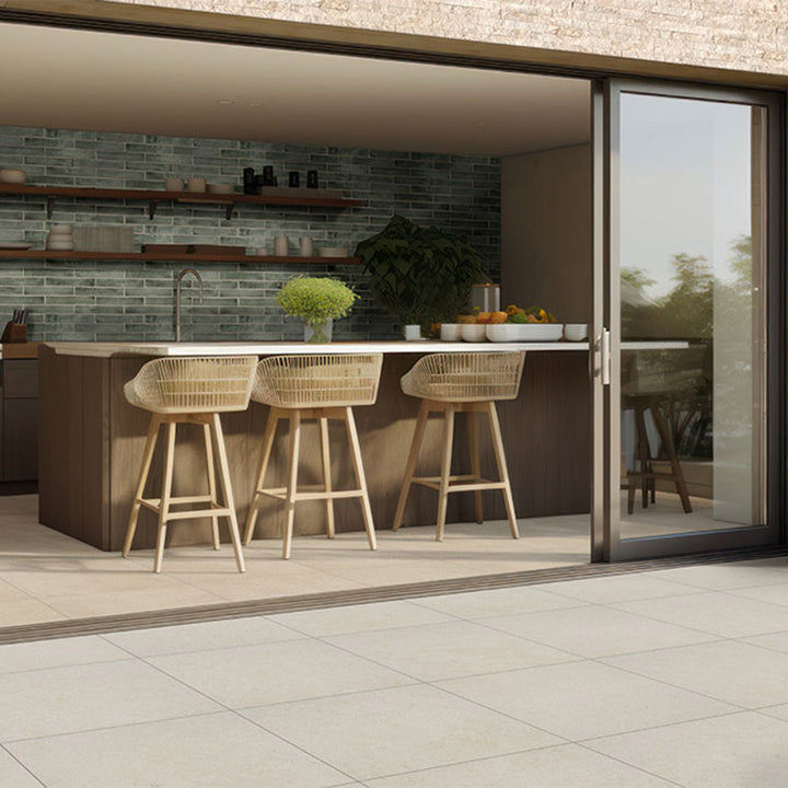 Living Style Pearl, 24" x 24" | 2CM Porcelain Pool Pavers by MSI