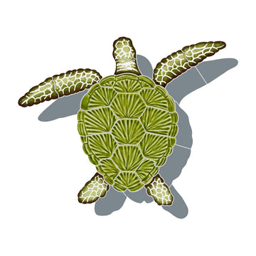 Loggerhead Turtle | Pool Mosaic by AquaBlu