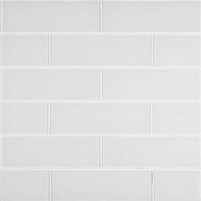 Ice, 4" x 12" Glass Tile | Subway Kitchen and Bath Tile by MSI