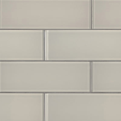 Snowcap Ice, 3" x 9" Glass Tile | Kitchen and Bath Tile by MSI