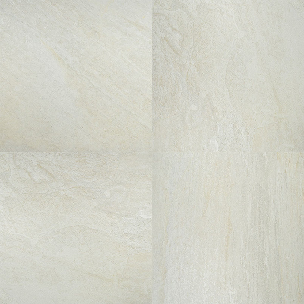 MSI Quartz White 2 cm. x 24 in. x 24 in. Matte Porcelain Stone Look Paver Tile (8 sq. ft./Case)