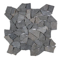 Maluku Black - Flat Stone Pebble Tile