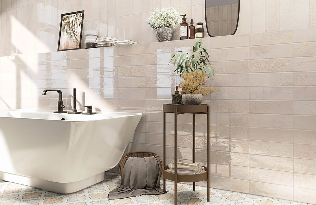Marza Series Ceramic Tile in Bathroom