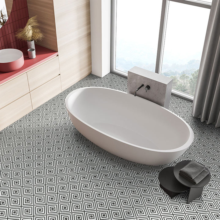 Modena, 8" x 8" Porcelain Tile | NZARMOD8X8 | Patterned Tile by MSI