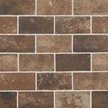 Red Brickstone, 5" x 10" - Porcelain Tile