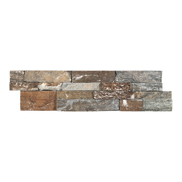 Oak Mountain, 6" x 24" Quartzite Ledger Panel | Stacked Natural Stone