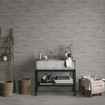 Nora Sterling, 6" x 24" Porcelain Stacked Ledger Tile | NNORSTE6X24