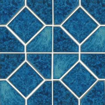 Opal, 6" x 6" Deco | TITAN-664 | Fujiwa Porcelain Pool Tile