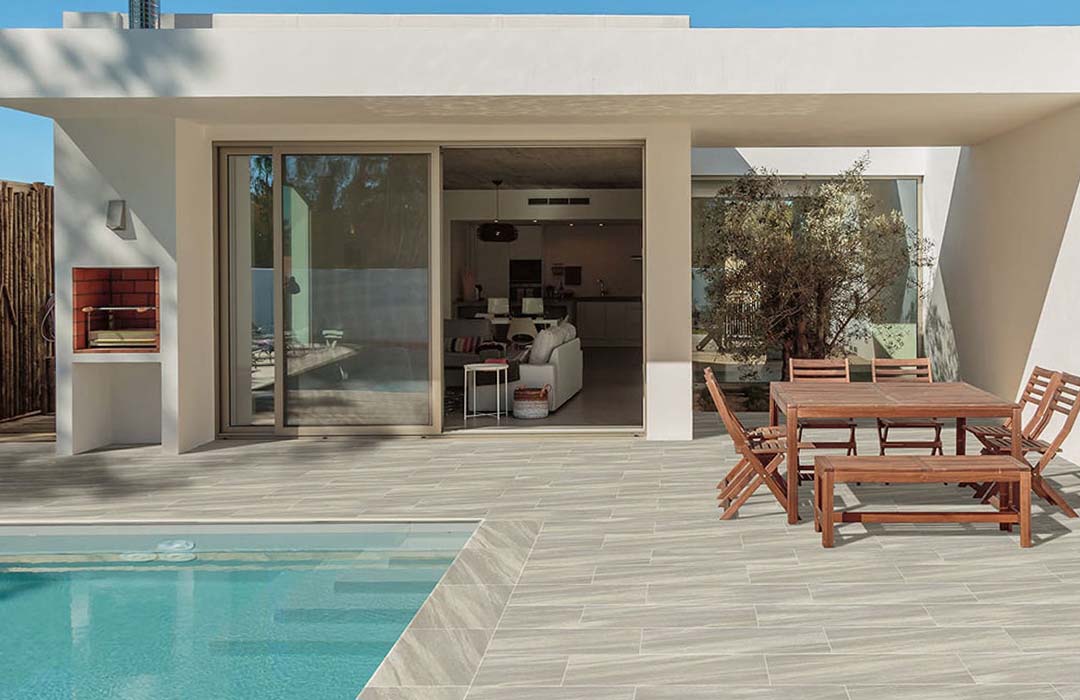 Outdoor Porcelain Paver and Coping