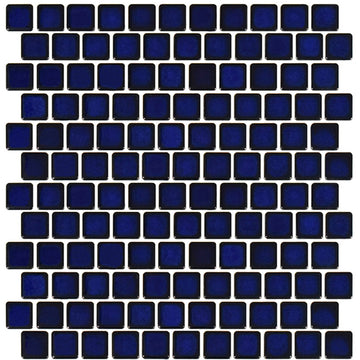PEB-191 - Royal Blue, 1" x 1" - Porcelain Pool Tile - Fujiwa