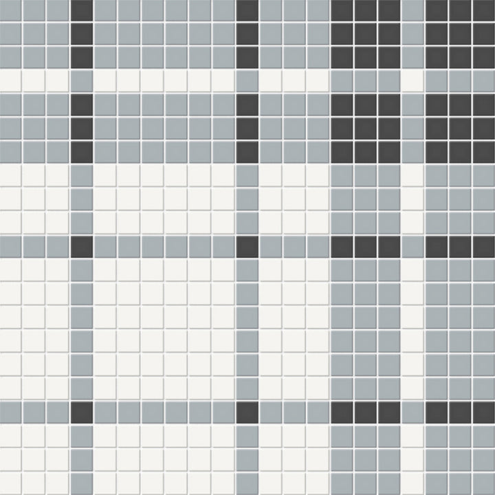 Soho Plaid Dawn Blend, Mosaic | Ceramic Wall & Floor Tile by Tesoro