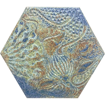 Reactive Ocean, Hexagon Porcelain Tile | CODGAUDOCEHEX | IWT Tesoro