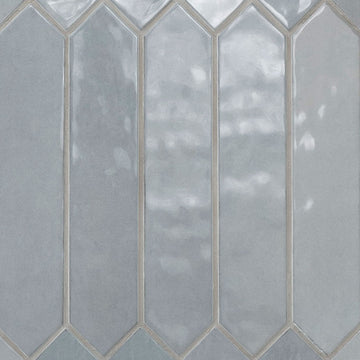 Renzo Sky Pickett 2.5" x 13" | Ceramic Tile for Kitchens & Bathrooms