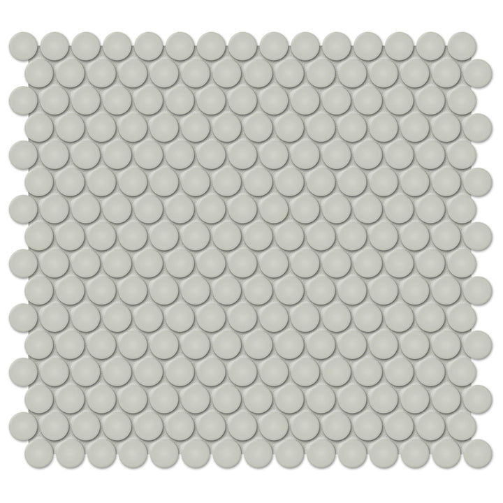 Soho Soft Sage Glossy, Penny Round | Ceramic Kitchen & Bath Tile