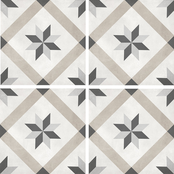 Sand Compass, 8" x 8" Porcelain Tile | ANAFORMSANDCOMP | IWT