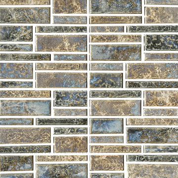 Satin Pearl, Random Block | PILOS-406 | Fujiwa Porcelain Pool Tile