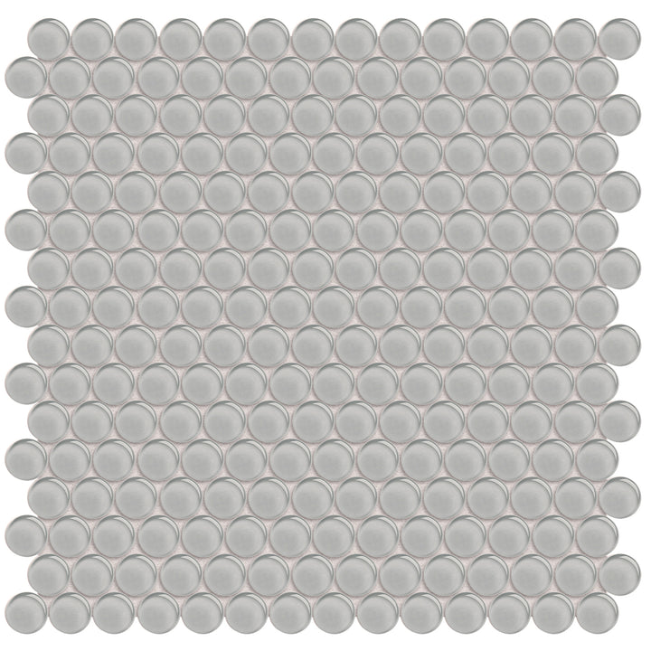 Shadow, Penny Round Mosaic | ANAELEMPNRDSHAD | Glass Tile