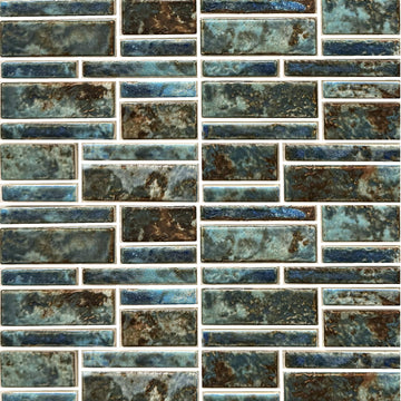 Spring, Random Block | PILOS-408 | Fujiwa Porcelain Pool Tile