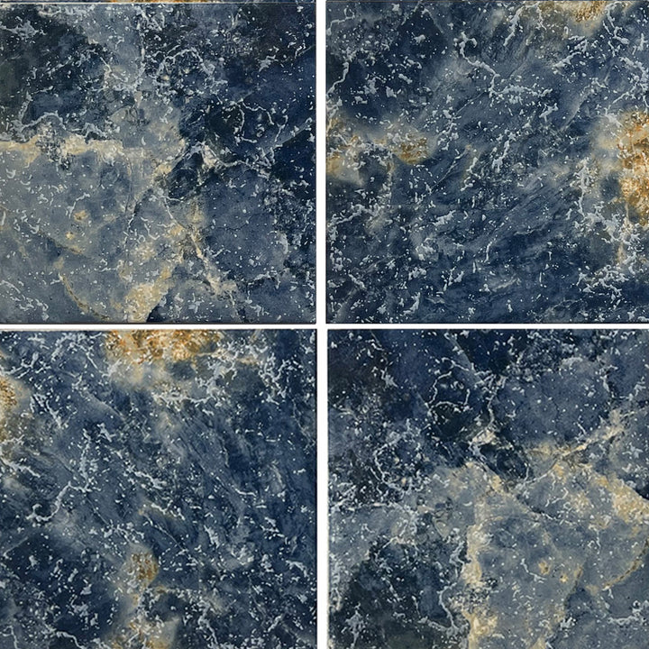 Steel Blue, 6" x 6" Tile | LYRA-684 | Fujiwa Porcelain Pool Tile