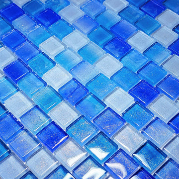 Surf, 1" x 1" Glass Tile | CW811B5 | Artistry in Mosaics